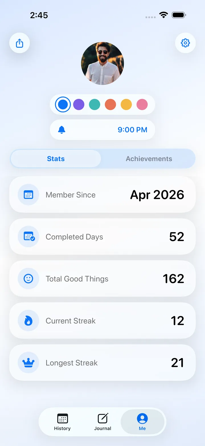 Stats screen